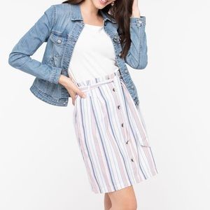 NWT summer paper bag skirt